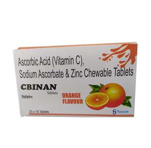 Cbinan Vit C Zinc Chewable Tab 15x1